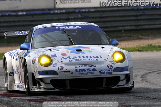 2008-04-26 Monza 0425 Le Mans Series - Balandras-Lecourt - Porsche 997 GT3 RSR